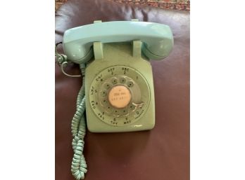 Retro Blue Rotary Bell Phone