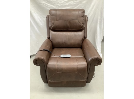 Brown Power Leather Recliner With Power By Moto Motion