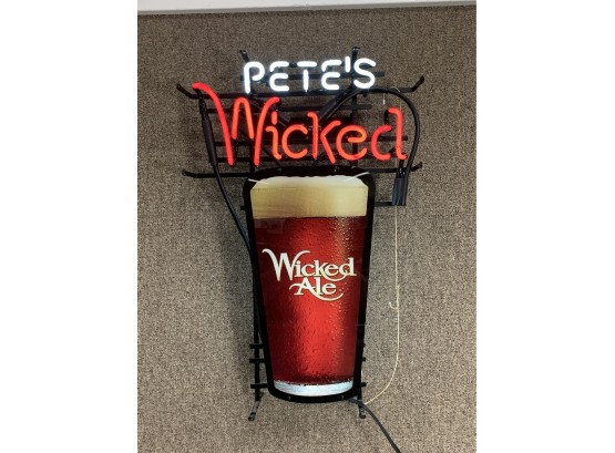 Pete’s Wicked Ale Neon Sign