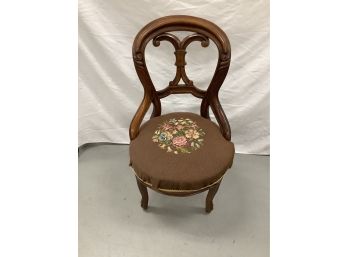 Antique Balloon Back Victorian Side Chair