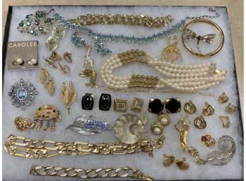 Large Grouping Of All Signed Pieces Of Costume Jewelry Including Lisner, Monet, Trifari, BSK, Danecraft