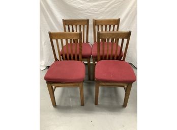 Set Of 4 Maple Chairs