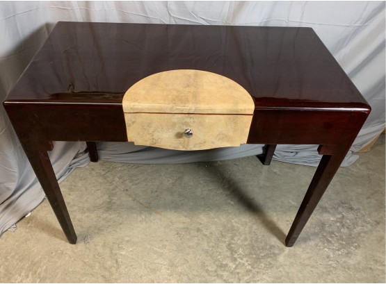Flat Top Writing Desk With A Small Inlay Piece.