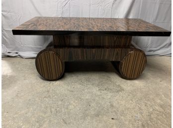 Retro Style Zebra Wood Coffee Table