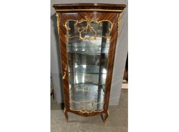 Vitrine Curio Cabinet With Lots Of Gold Ormolu