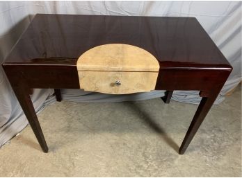 Flat Top Writing Desk With A Small Inlay Piece.