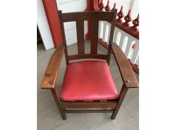 Limberts Signed Mission Oak Arm Chair