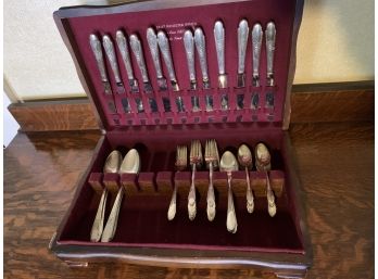 Wm. Rogers And Son Silver Plate Flatware 53 Pieces
