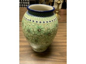 12” Polish Pottery Vase