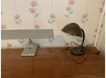 Two Vintage Desk Lamps