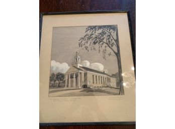 Original Painting Of St. Joseph’s Church Done By A Local Artist