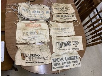 Collection Of Vintage Hardware Store Aprons