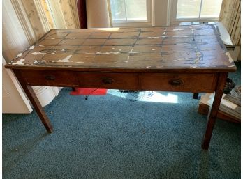 3 Drawer Oak Wiring Table That Need Refinishing