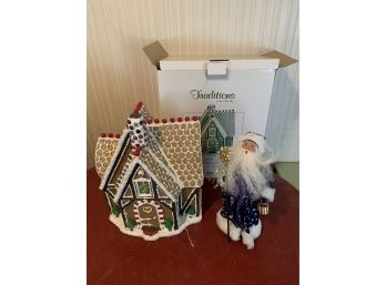 Buyers Choice Gingerbread House And Polish Star Santa