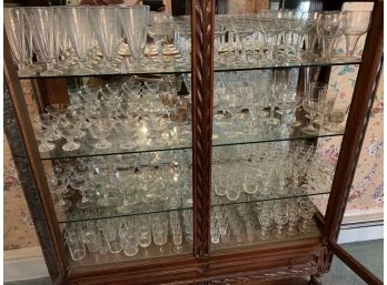 200+ Pieces Of Stemware And Etched Glass
