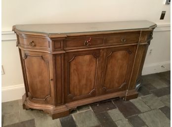 Baker Hall Cabinet With A Glass Top