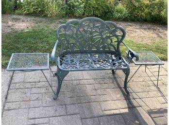 3 Piece Patio Bench And Side Tables