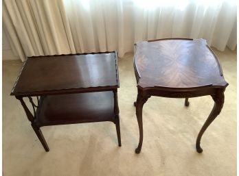 Two Mahogany Side Tables