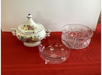 Three Pieces Including A Soup Tureen