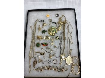 Costume Jewelry Lot With Some Signed Pieces