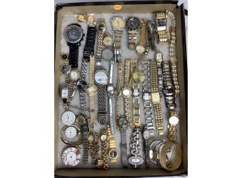 Large Watch Collection Of Mens And Women Watches