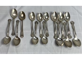 15 Piece Sterling Silver Spoon Lot 10.2 Ozt
