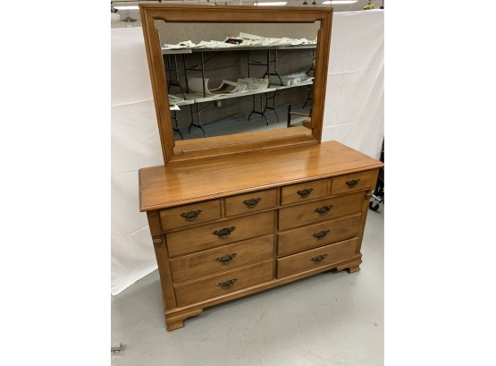 Young Republic Rock Maple Dresser With Mirror