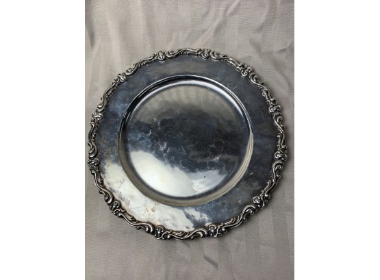 Welsch 900 Silver Ornate 11 1/2” Plate
