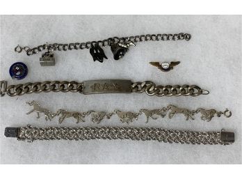 Sterling Silver Jewelry Lot Including Men’s And Women  117.0 Grams
