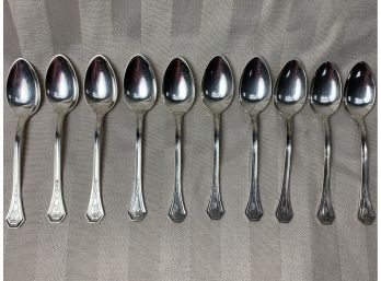 Set Of 10 Reed And Barton Demitasse Spoons 3.5 Ozt