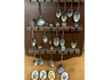 Collection Of Collector And Souvenir Spoons