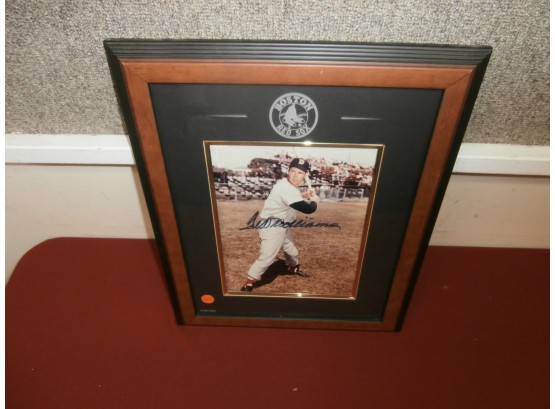 Ted Williams Signed Piece Authenticated By A.A.U. #A3682