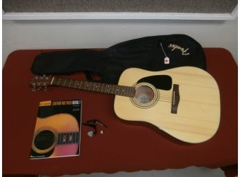 Fender Acoustic Guitar Crafted In China- DG-8SNAT With Black Case