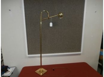 Brass Floor Lamp With Adjustable Arm