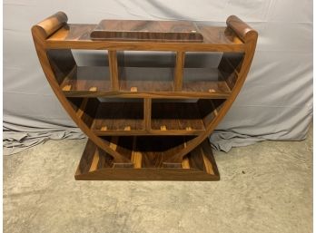 Art Deco Style Hall Table With Cubbies