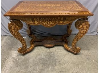 Very Inlaid Center Table With Inlay Work On All Parts
