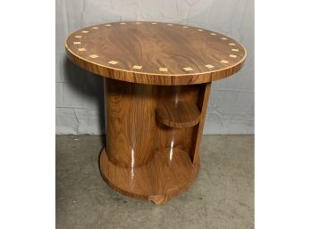 Ying Yang Double Sided Side Table With Inlaid Top