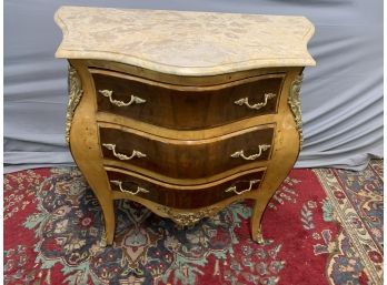 Bombay Style 3 Drawer Commode With Gold Ormolu