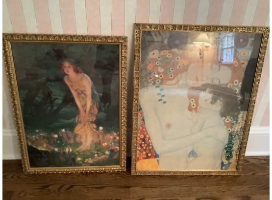 Two Great Prints With Very Ornate Frames