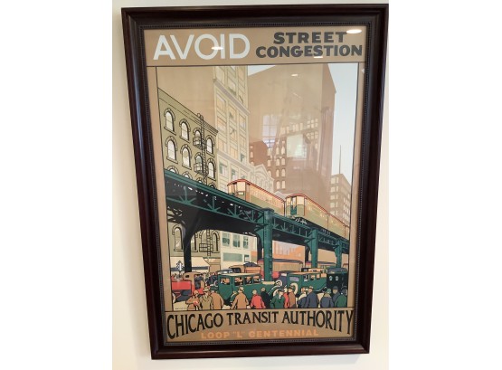 Chicago Transit Authority Poster “avoid Street Congestion