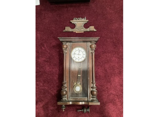 Vienna Style Regulator Clock For Restoration