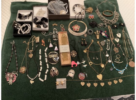 Assorted Costume Jewelry Including Some Signed Pieces