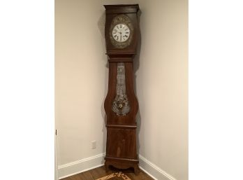 C. Agogue French Morbier Clock With Great Floral Detail