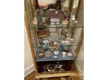Grouping Of Collectibles And Glass