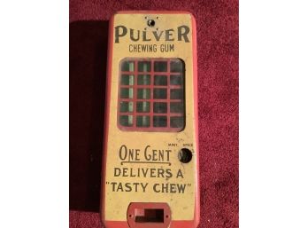 Pulver One Cent Gum Dispenser With Clown Inside