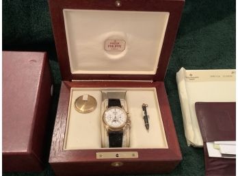 Patek Philippe 18kt Model 3970E Watch With Case And Paper Work