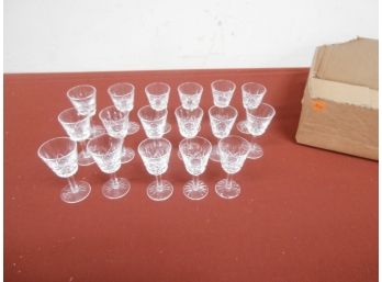17 Waterford Crystal Shot Glasses