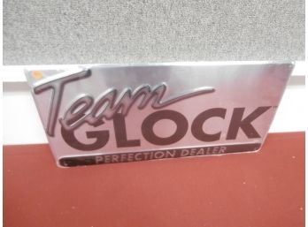 Team Glock (tm) Perfection Dealer Tin Sign