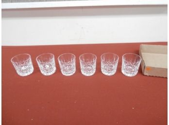6 Waterford Crystal Rock Glass Tumblers