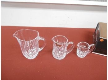 3 Crystal Pitchers